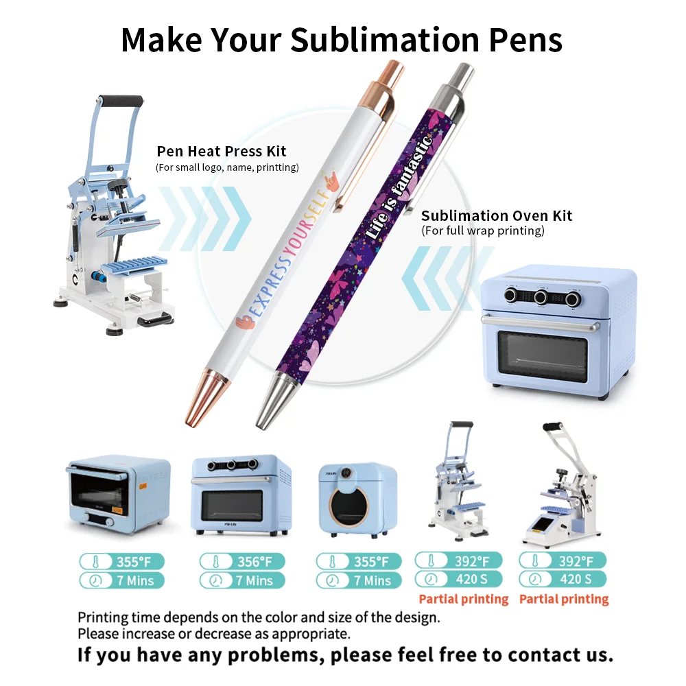 Sublimation White Ballpoint Pen with Shrink Wrap (Champagne) thumbnail 5