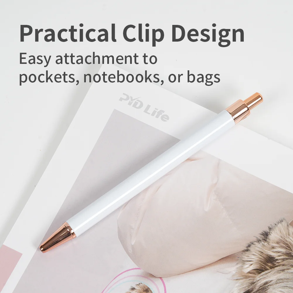 Sublimation White Ballpoint Pen with Shrink Wrap (Champagne) thumbnail 6