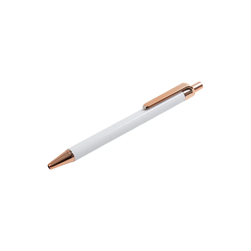 Sublimation White Ballpoint Pen with Shrink Wrap (Champagne)