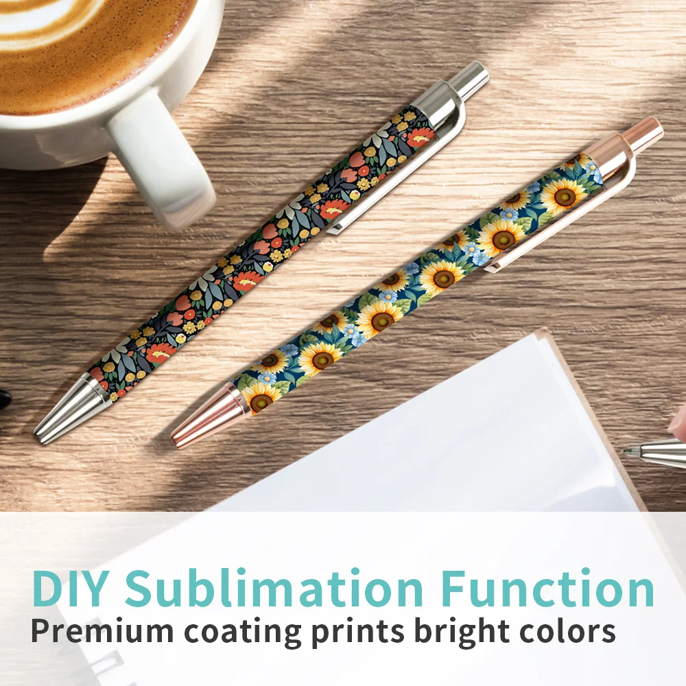 Sublimation White Ballpoint Pen with Shrink Wrap (Silver) thumbnail 8