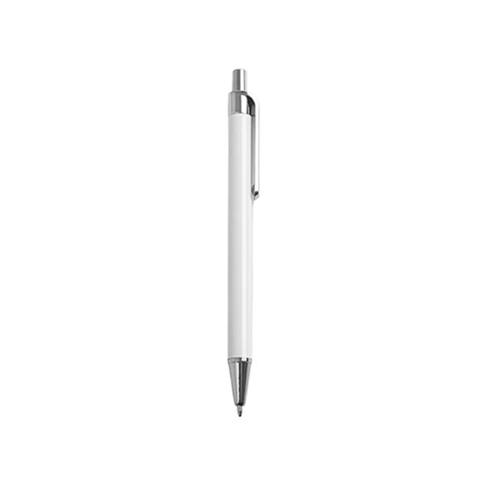 Sublimation White Ballpoint Pen with Shrink Wrap (Silver)
