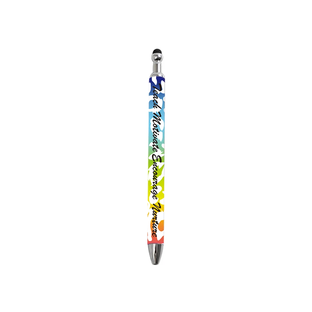 Sublimation White Ballpoint Pen with Stylus Tip