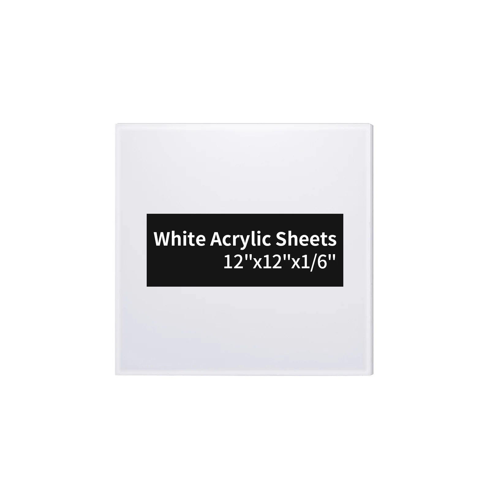 Sublimation Acrylic Blank Sheet White 12x12 inch /30.5x30.5x0.4cm
