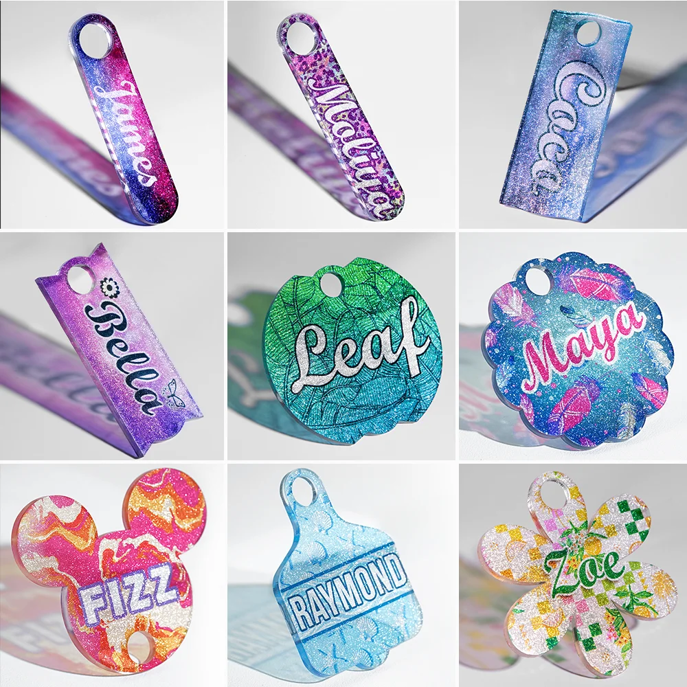 Sublimation Glitter Acrylic Blank Sheet White 12x12 inch/30.5x30.5x0.4cm thumbnail 5