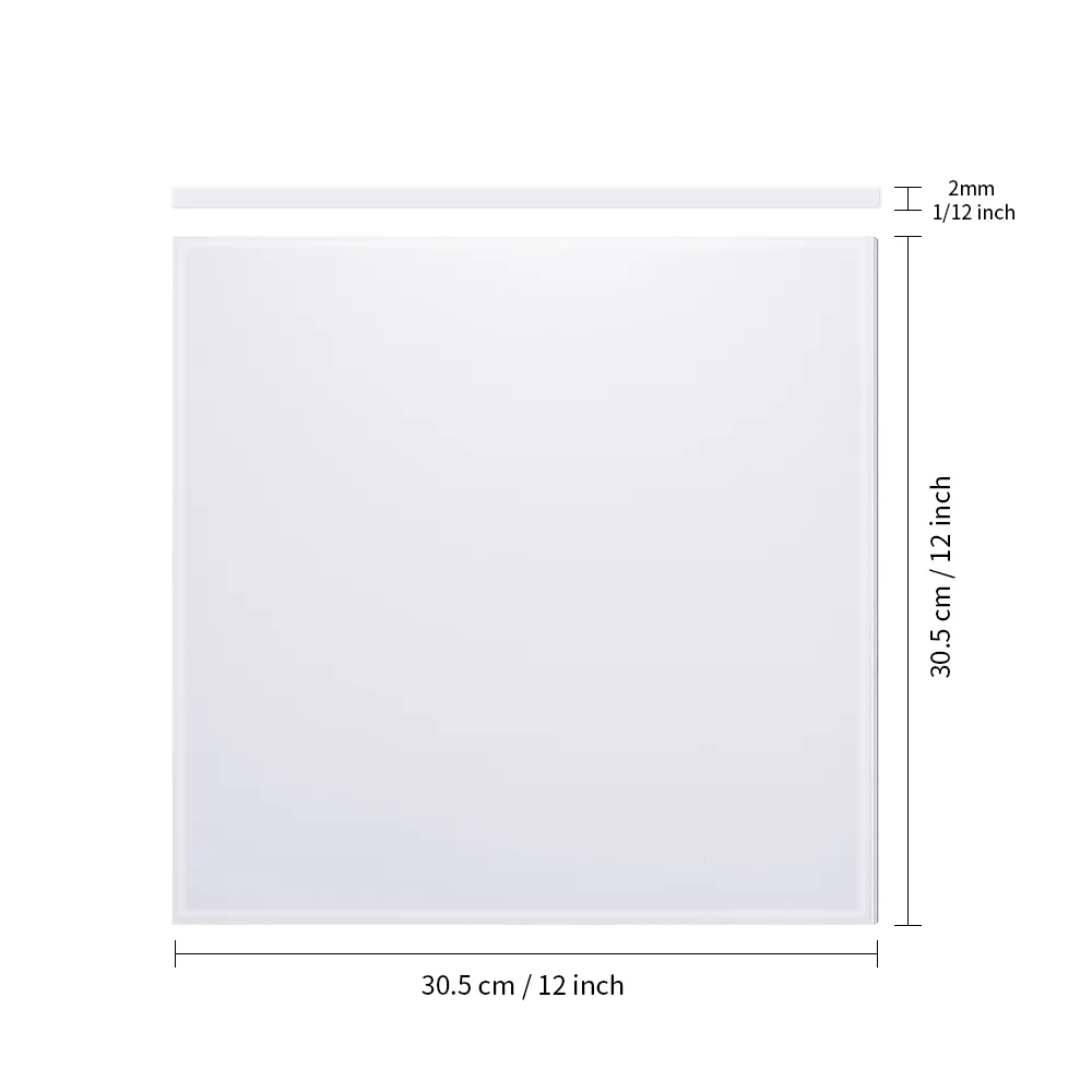 Sublimation Acrylic Blank Sheet White 12x12 inch /30.5x30.5x0.2cm thumbnail 3