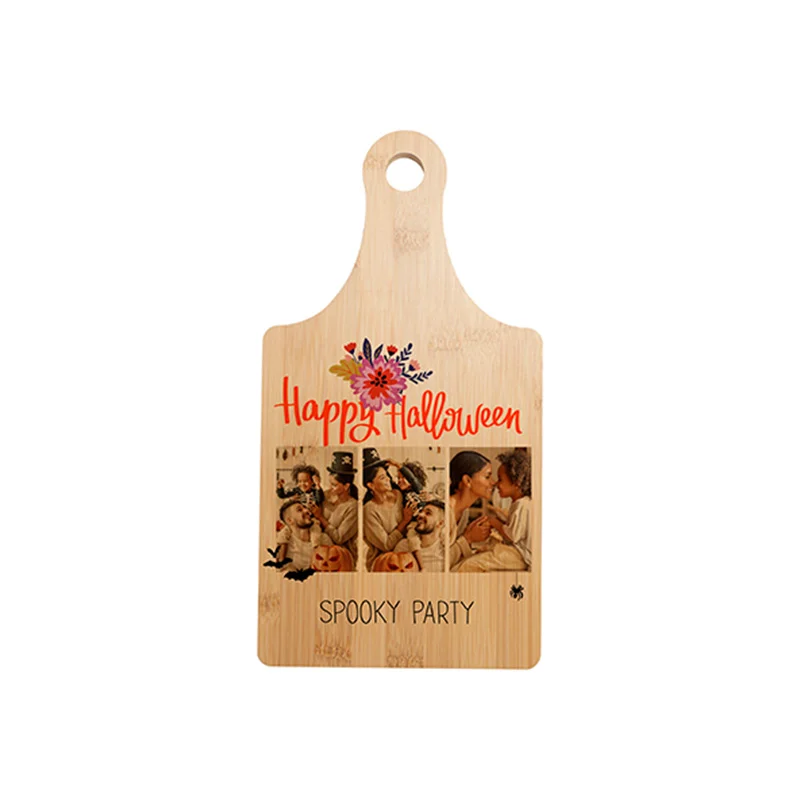 Sublimation Wine Bottle Shape Bamboo Cutting Board(34.29*17.78/7.0"*13.58")
