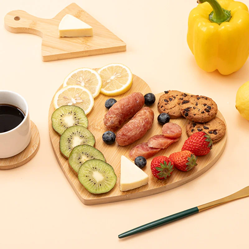 Sublimation Heart Shape Bamboo Cutting Board(25*23.5*1.2cm/9.84"*9.25") thumbnail 5