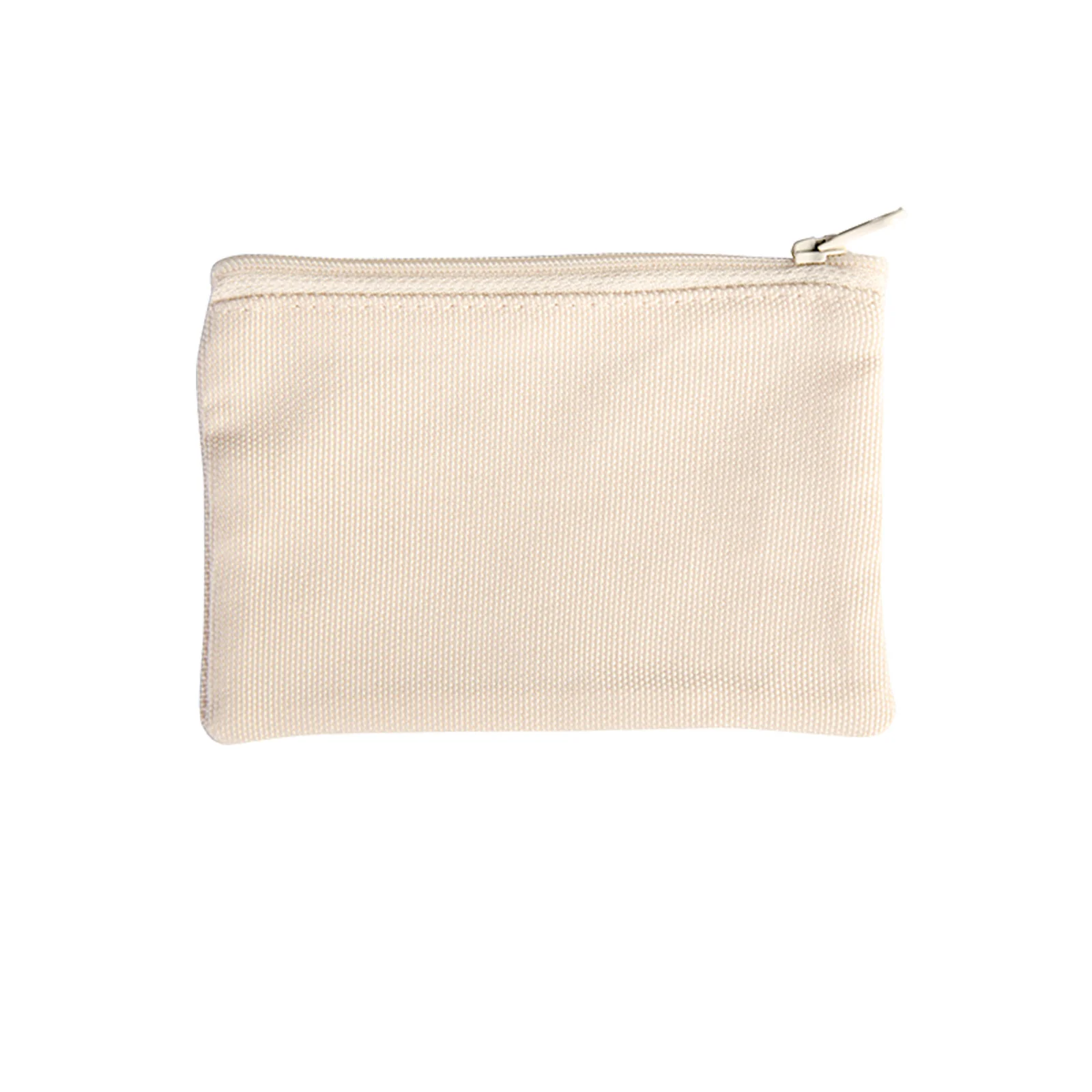 Sublimation Accessory Porch Custom Handbag with Zipper (Canvas,18*12.5cm) thumbnail 1