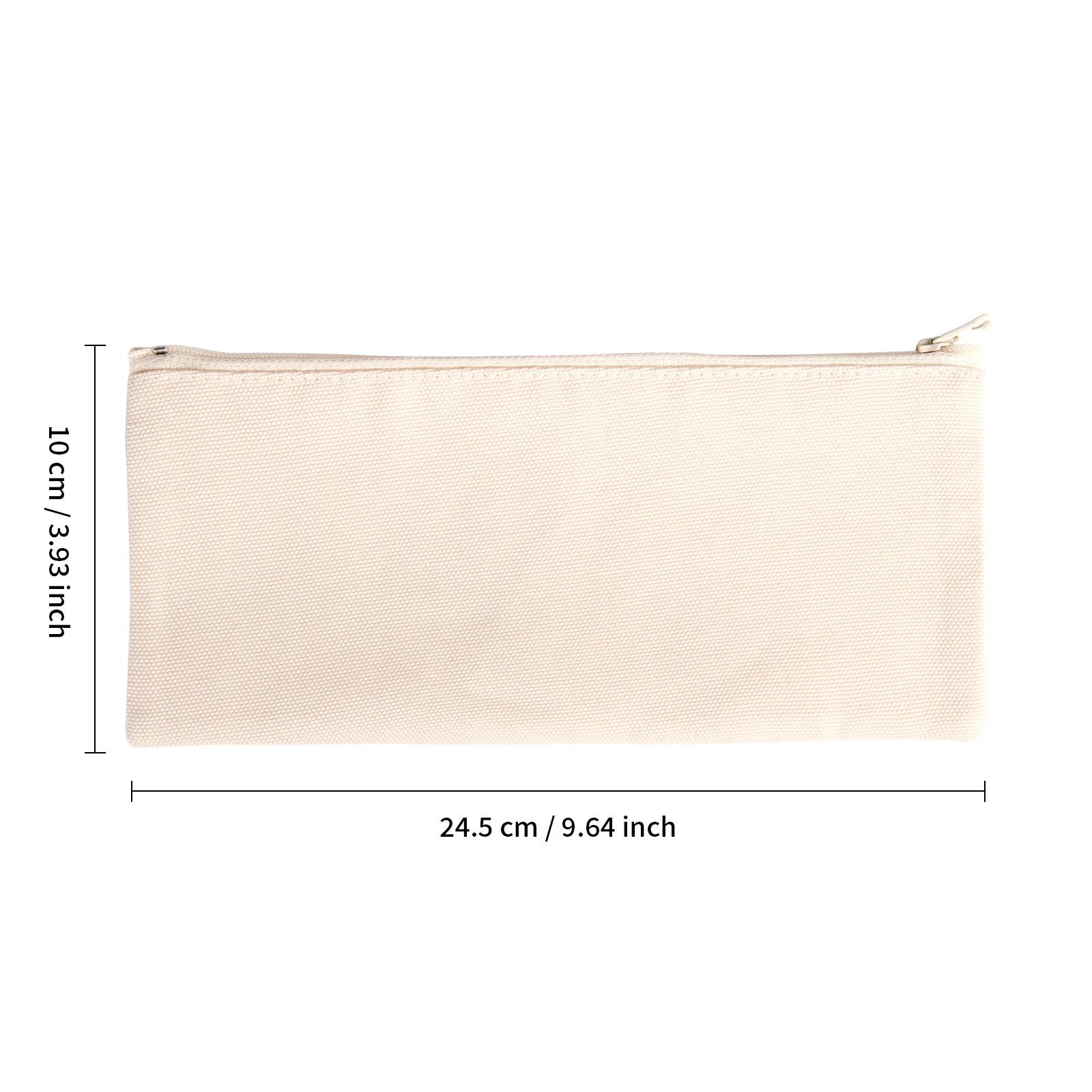 Sublimation Pencil Case Custom Zipper Porch (Canvas,10*24.5cm) thumbnail 3