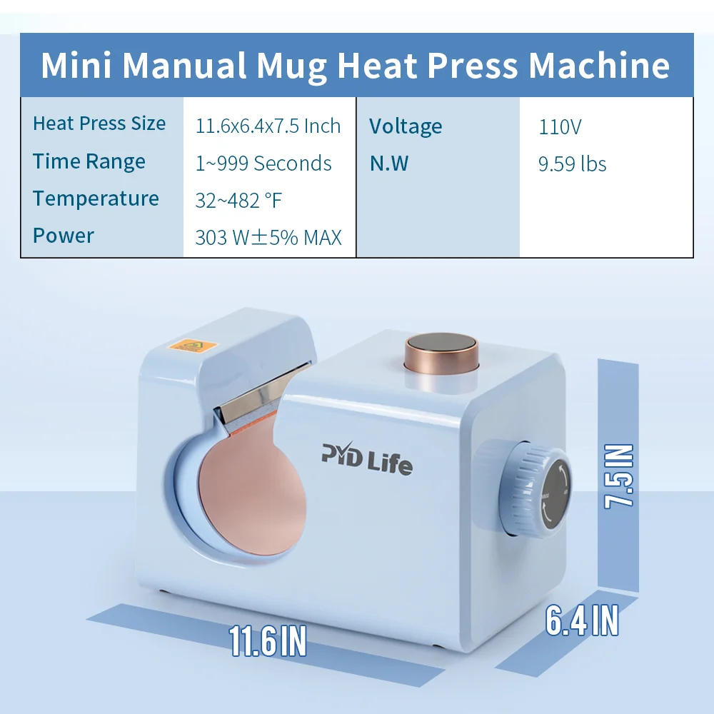 11oz 15oz Sublimation Manual Mug Heat Press thumbnail 7