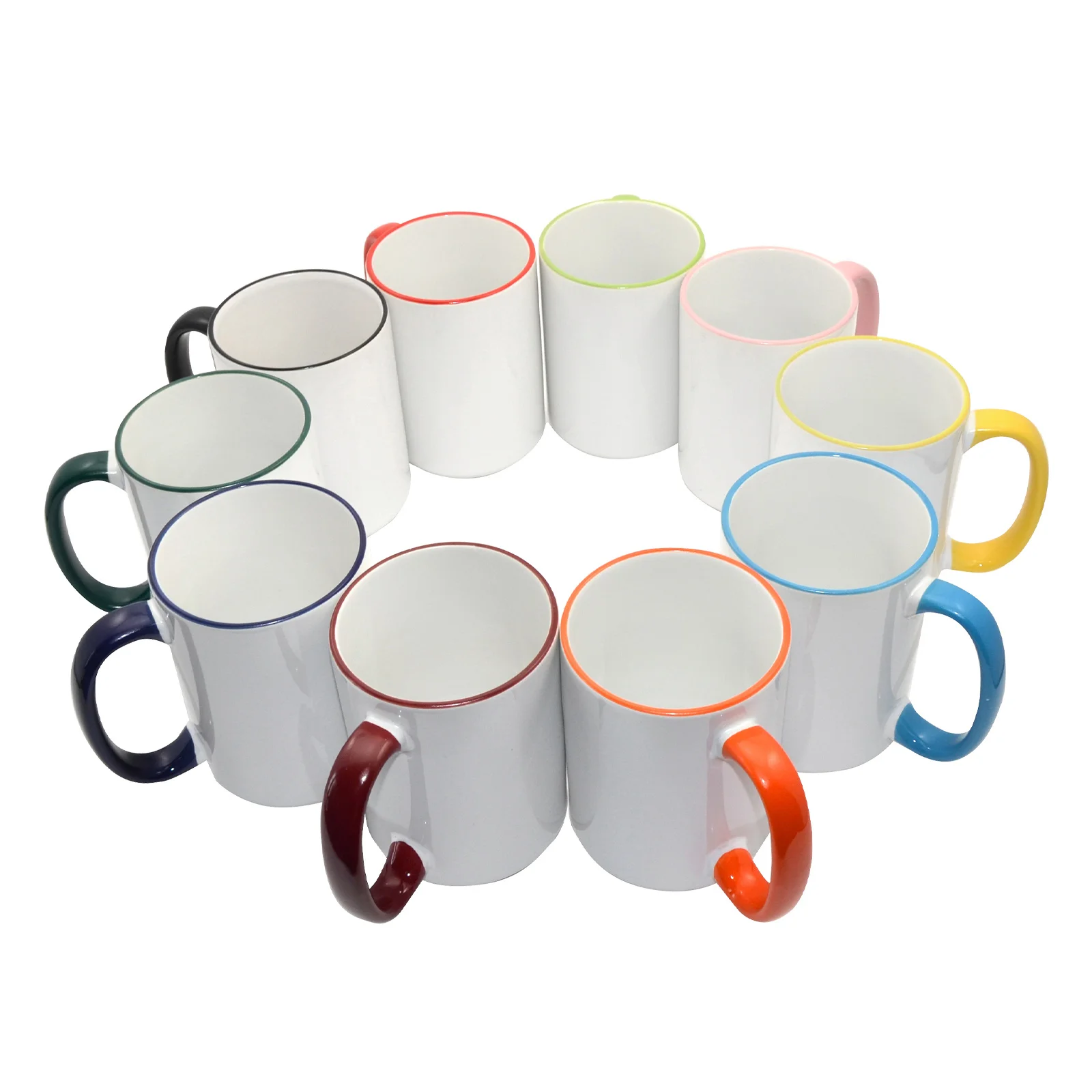 15oz Sublimation Mug Rim Handle Mugs thumbnail 3