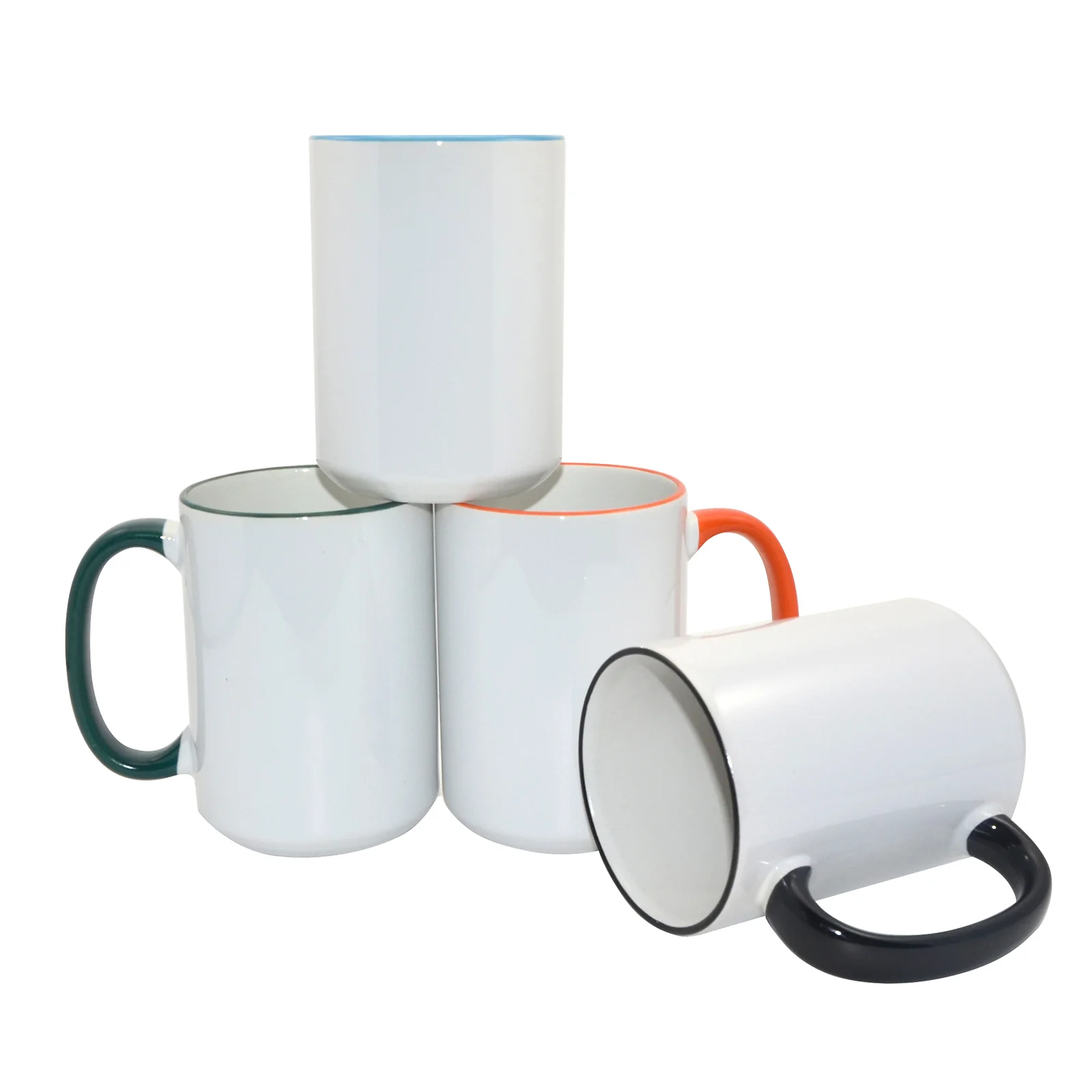 15oz Sublimation Mug Rim Handle Mugs thumbnail 1