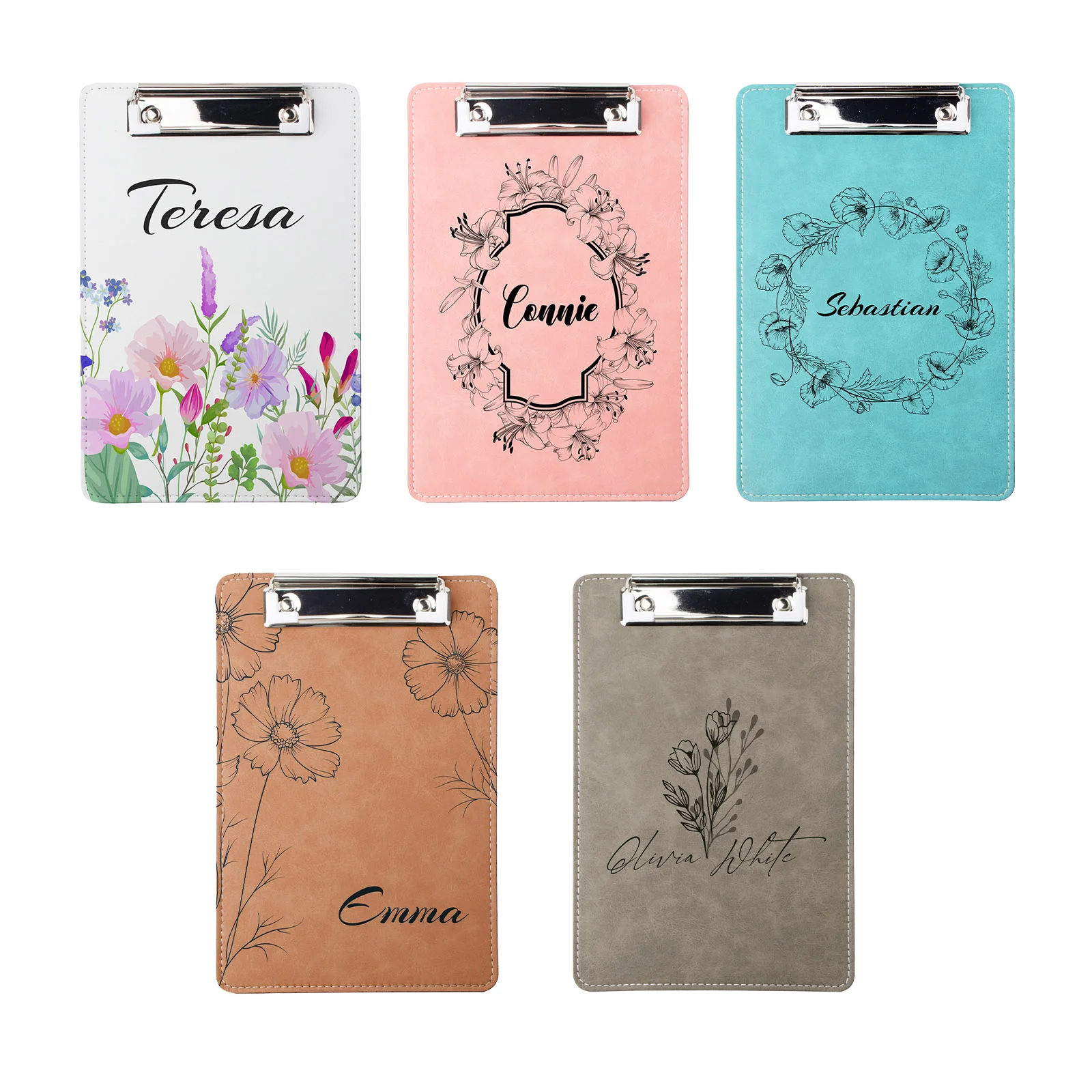 Sublimation Clipboard PU Leather with
Metal Clip (Mix Color, A5 size) thumbnail 2