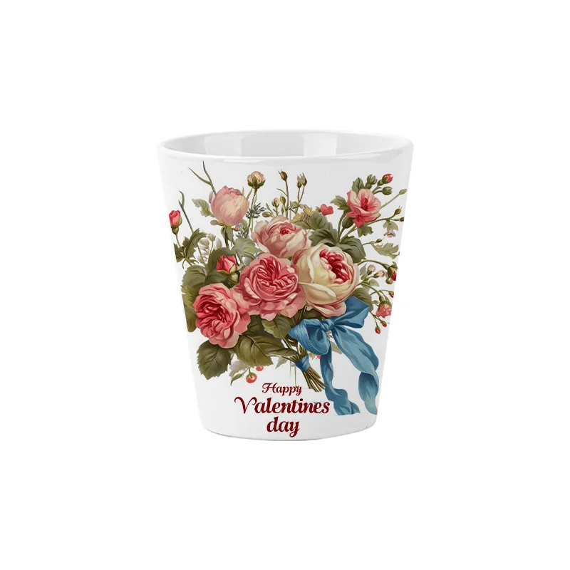 12oz/350ml Cone Shape Sublimation Ceramic Garden Planter Pot