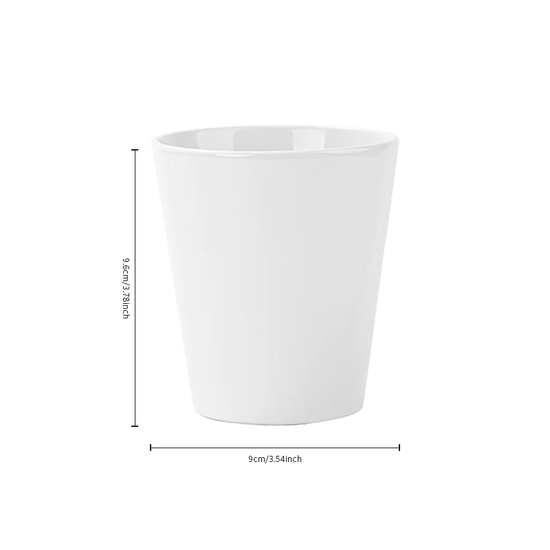 12oz/350ml Cone Shape Sublimation Ceramic Garden Planter Pot thumbnail 6