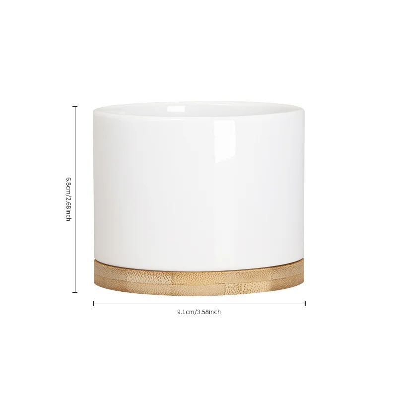 Sublimation Ceramic Garden Planter Pot thumbnail 6