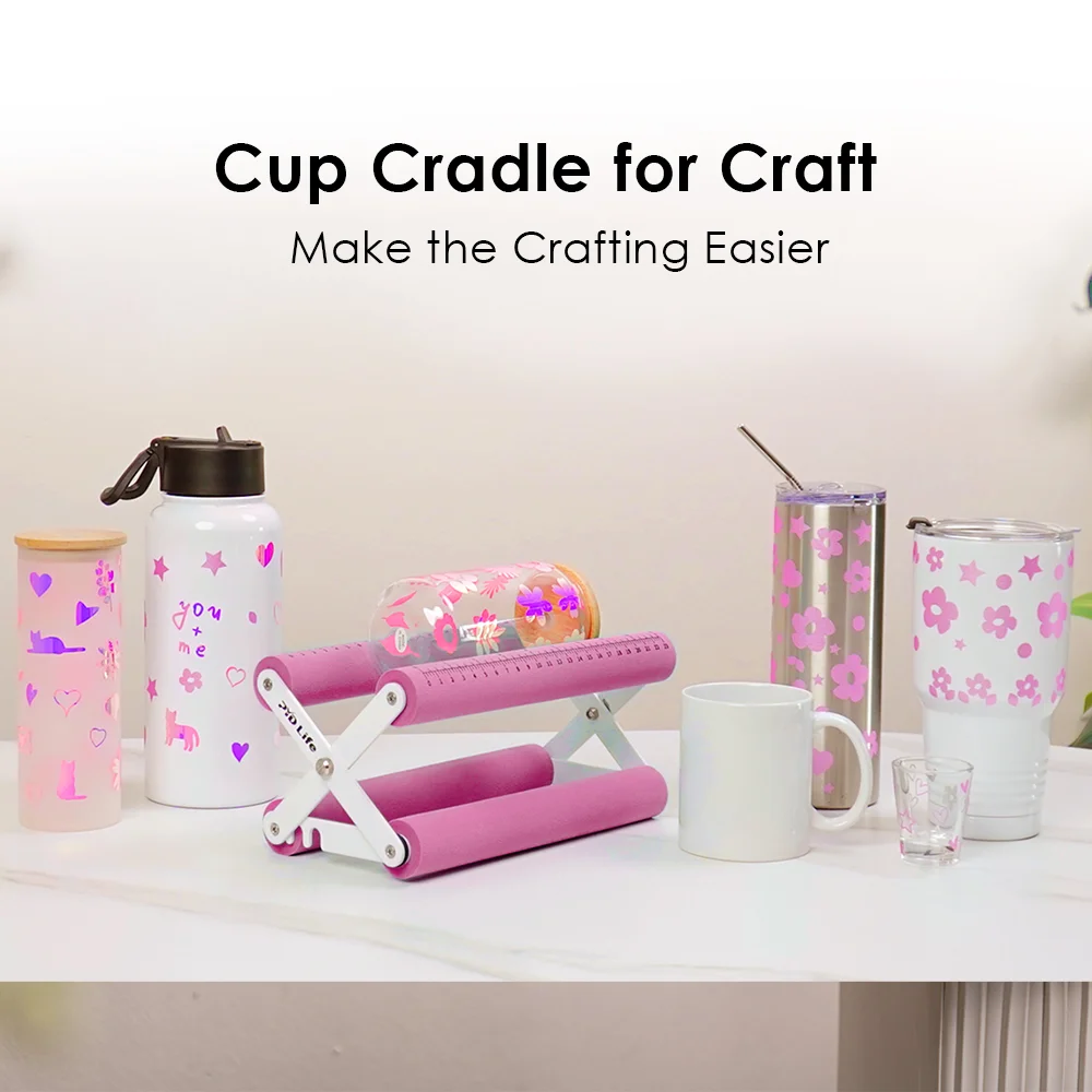 Flexible Tumbler Cradle (Pink)