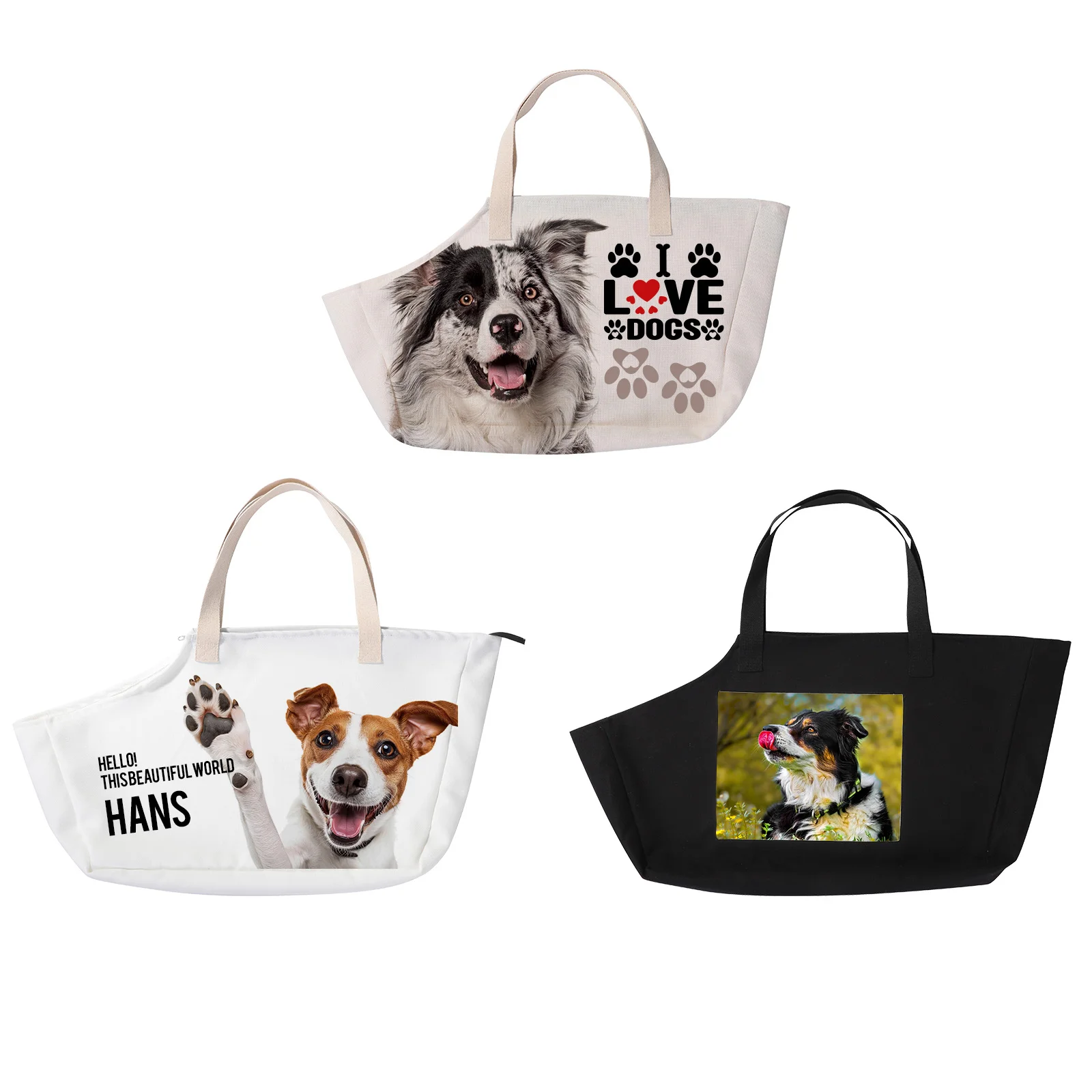 Sublimation Pet Carrier Custom Dog Bag with Zipper thumbnail 2
