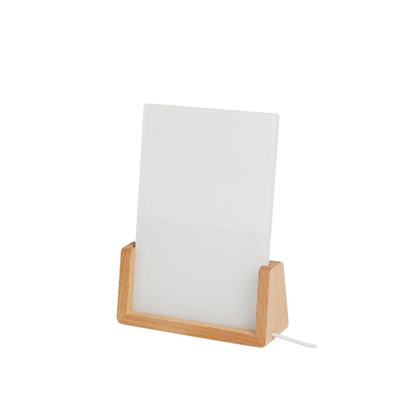 Sublimation Glass Frame with LED Wood Base (5x7 inch) thumbnail 3