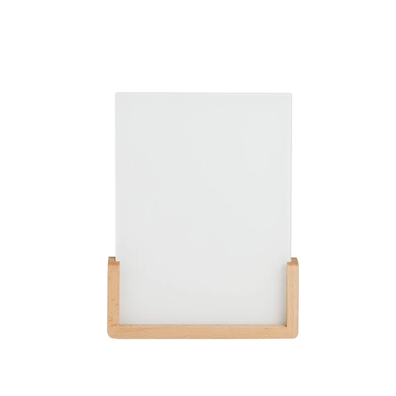 Sublimation Glass Frame with LED Wood Base (6x8 inch)