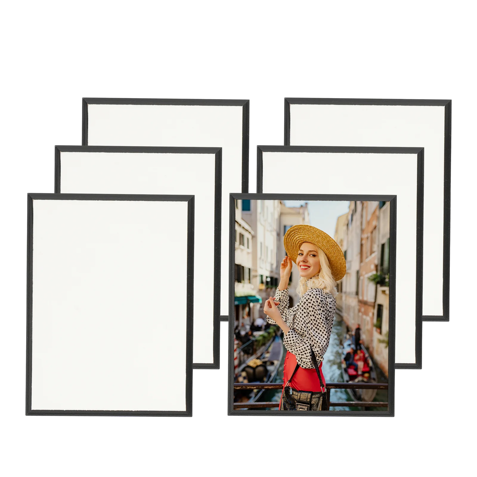 Black Edge Sublimation MDF Plaque Photo Frame (15.24*20.32*1.5cm/6"*8") thumbnail 3