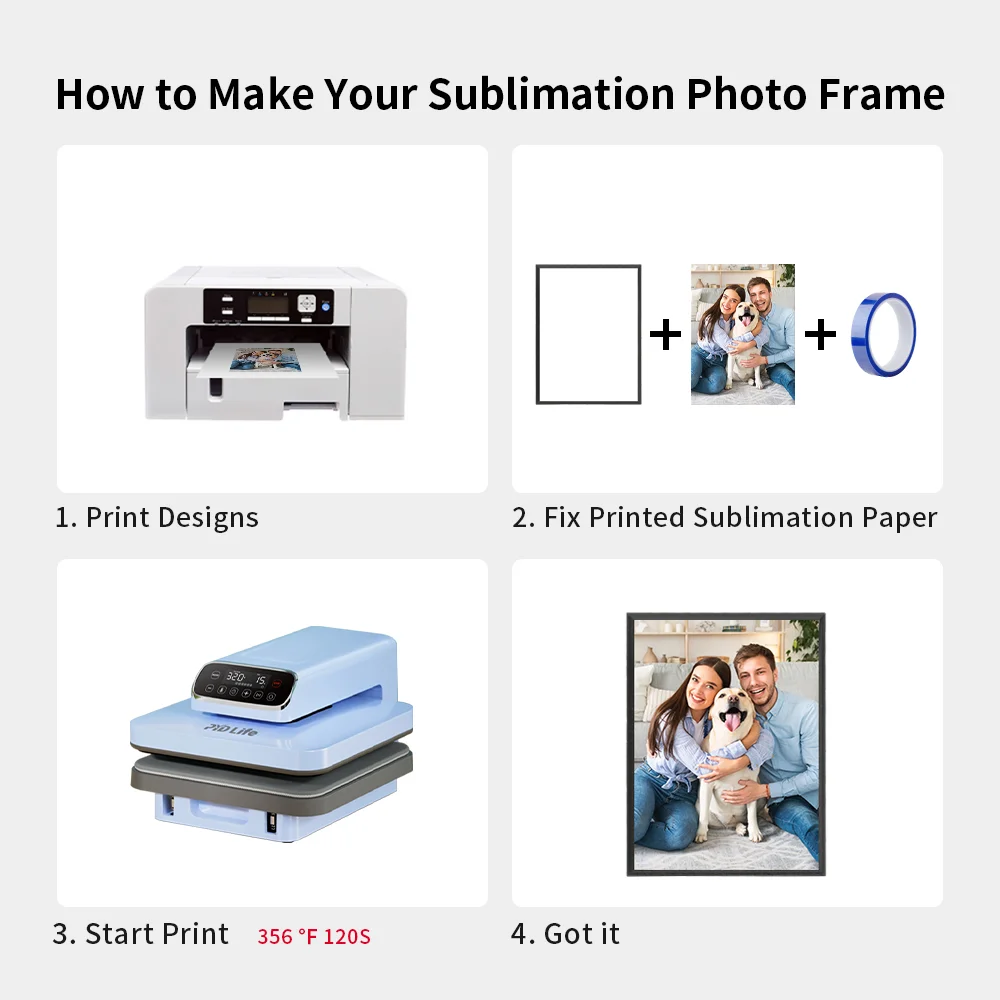 Black Edge Sublimation MDF Plaque Photo Frame (15.24*20.32*1.5cm/6"*8") thumbnail 7