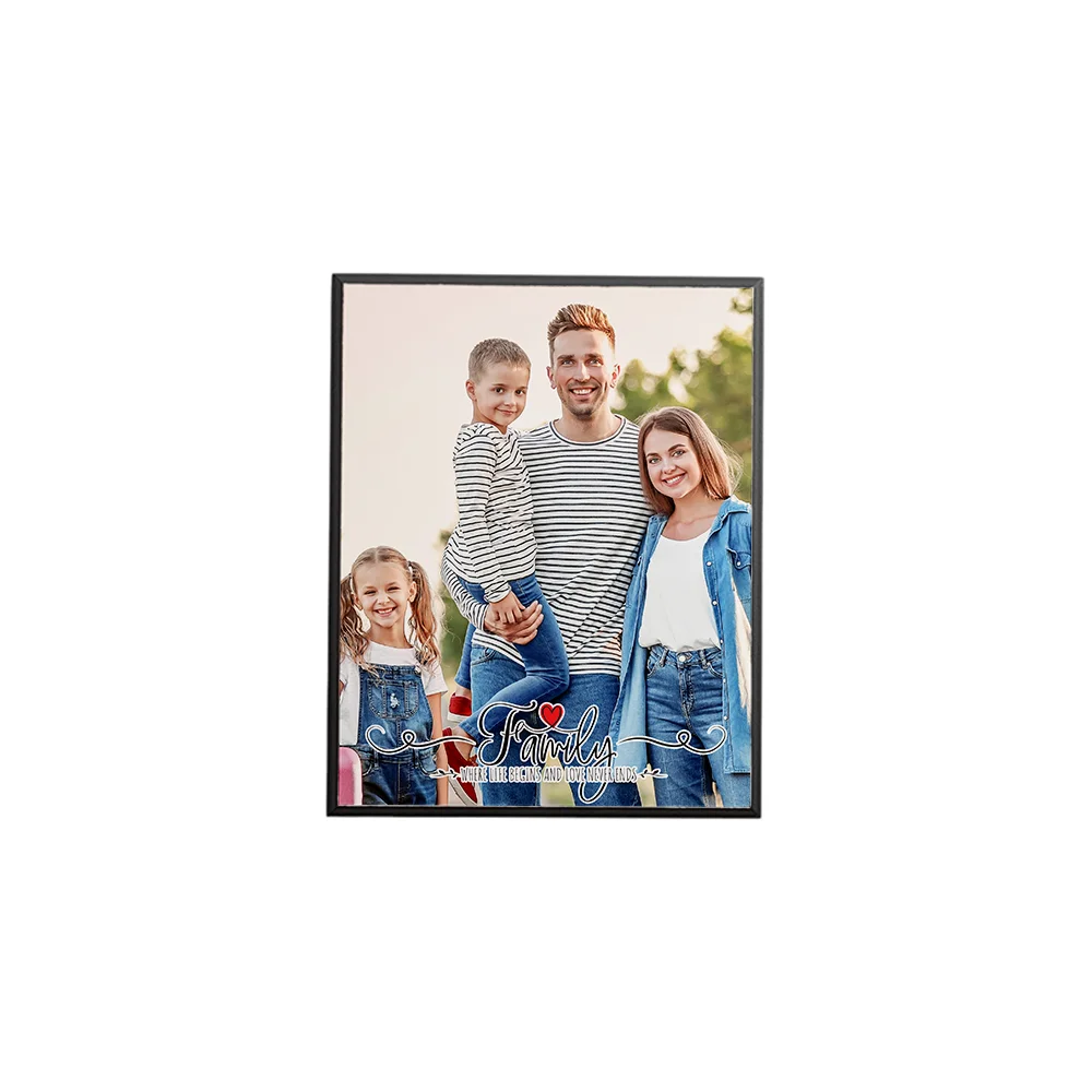 Black Edge Sublimation MDF Plaque Photo Frame (20.32*25.4*1.5cm/8"*10")
