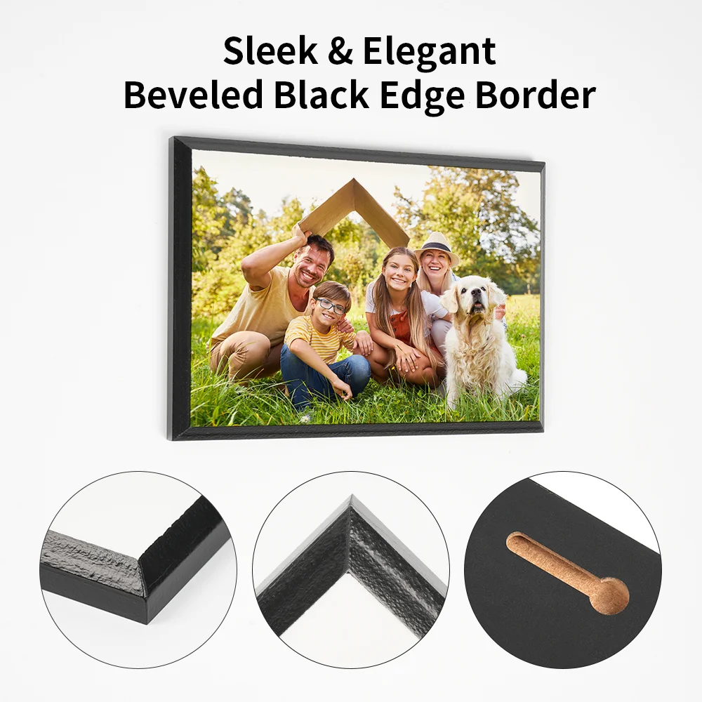 Black Edge Sublimation MDF Plaque Photo Frame (20.32*25.4*1.5cm/8"*10") thumbnail 6