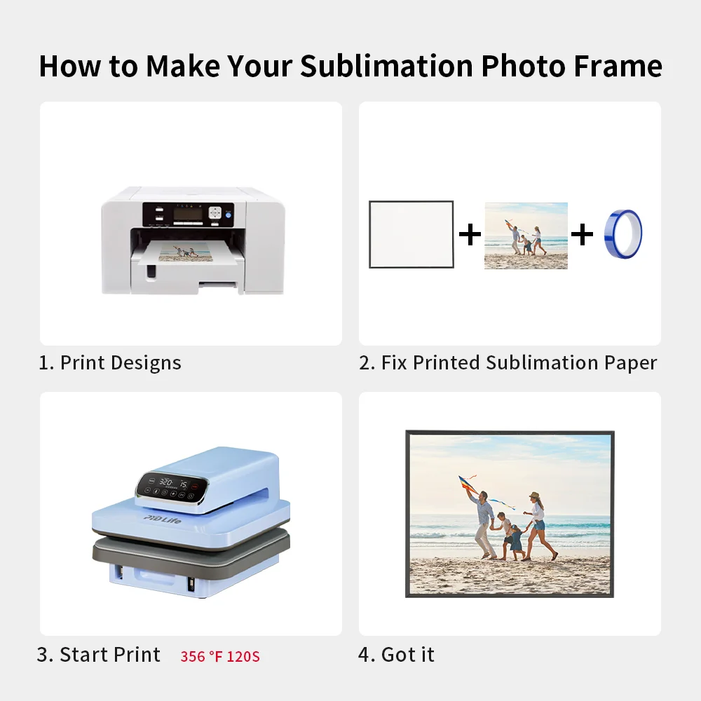 Black Edge Sublimation MDF Plaque Photo Frame (20.32*25.4*1.5cm/8"*10") thumbnail 7