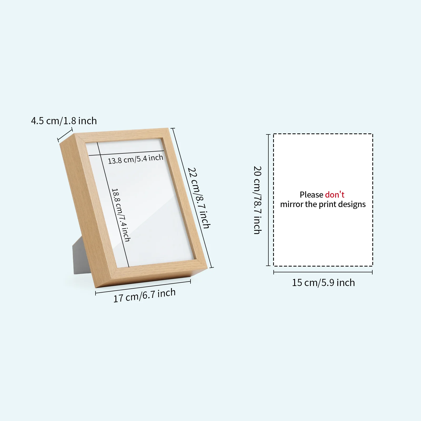 Illuminated Photo Frame with Sublimation Blank Glass Plate (A5, 5.9x 7.87 inch) thumbnail 9