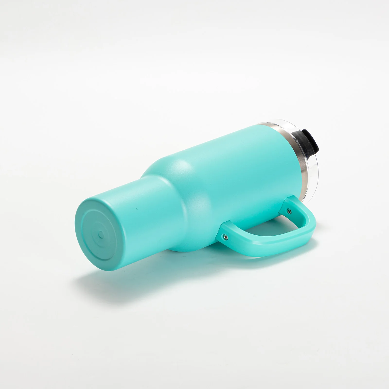 40oz/1200ml Powder Coated Stainless Steel Travel Tumbler with Lid & Straw (Mint Green) thumbnail 6
