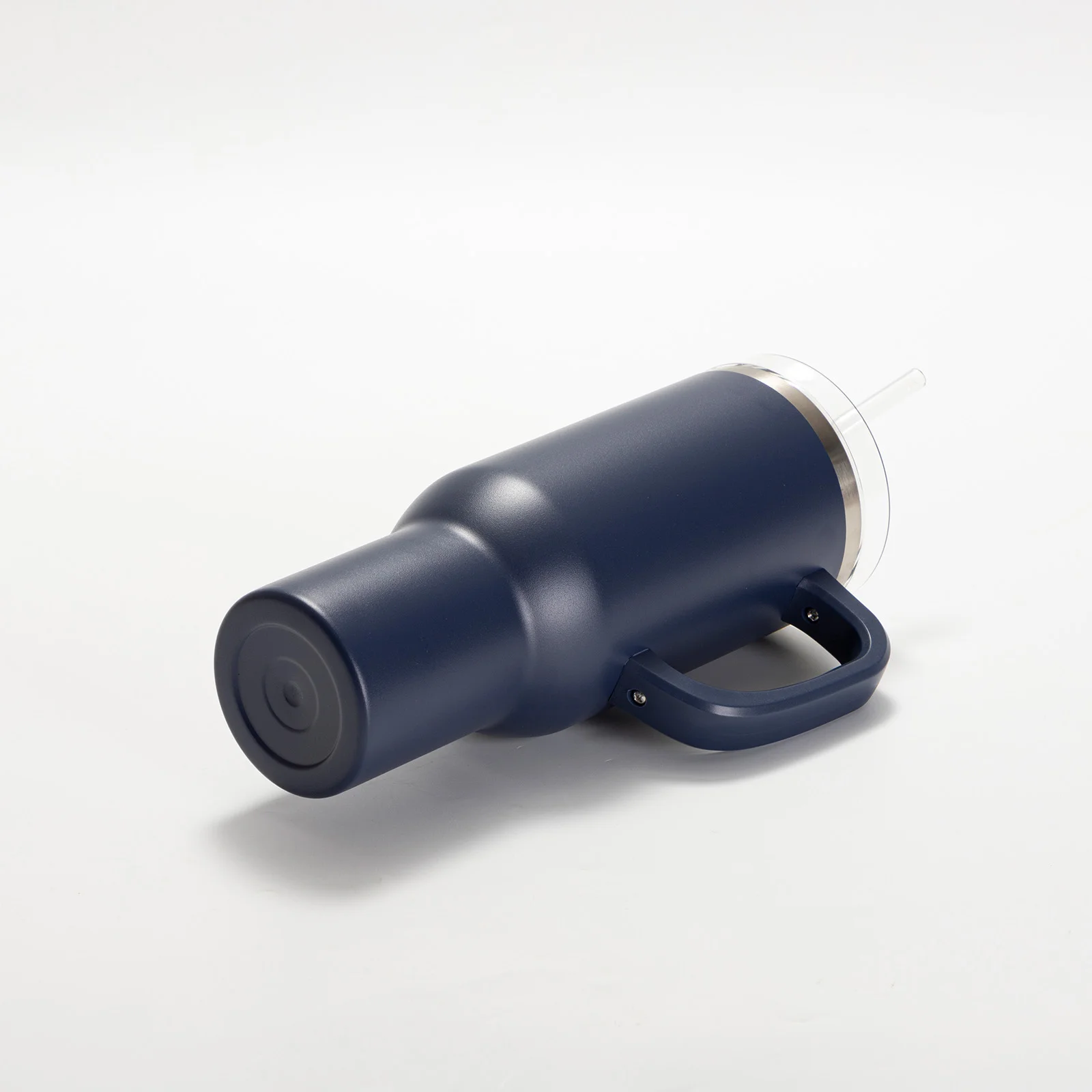 40oz/1200ml Powder Coated Stainless Steel Travel Tumbler with Lid & Straw  (Cyan) thumbnail 6