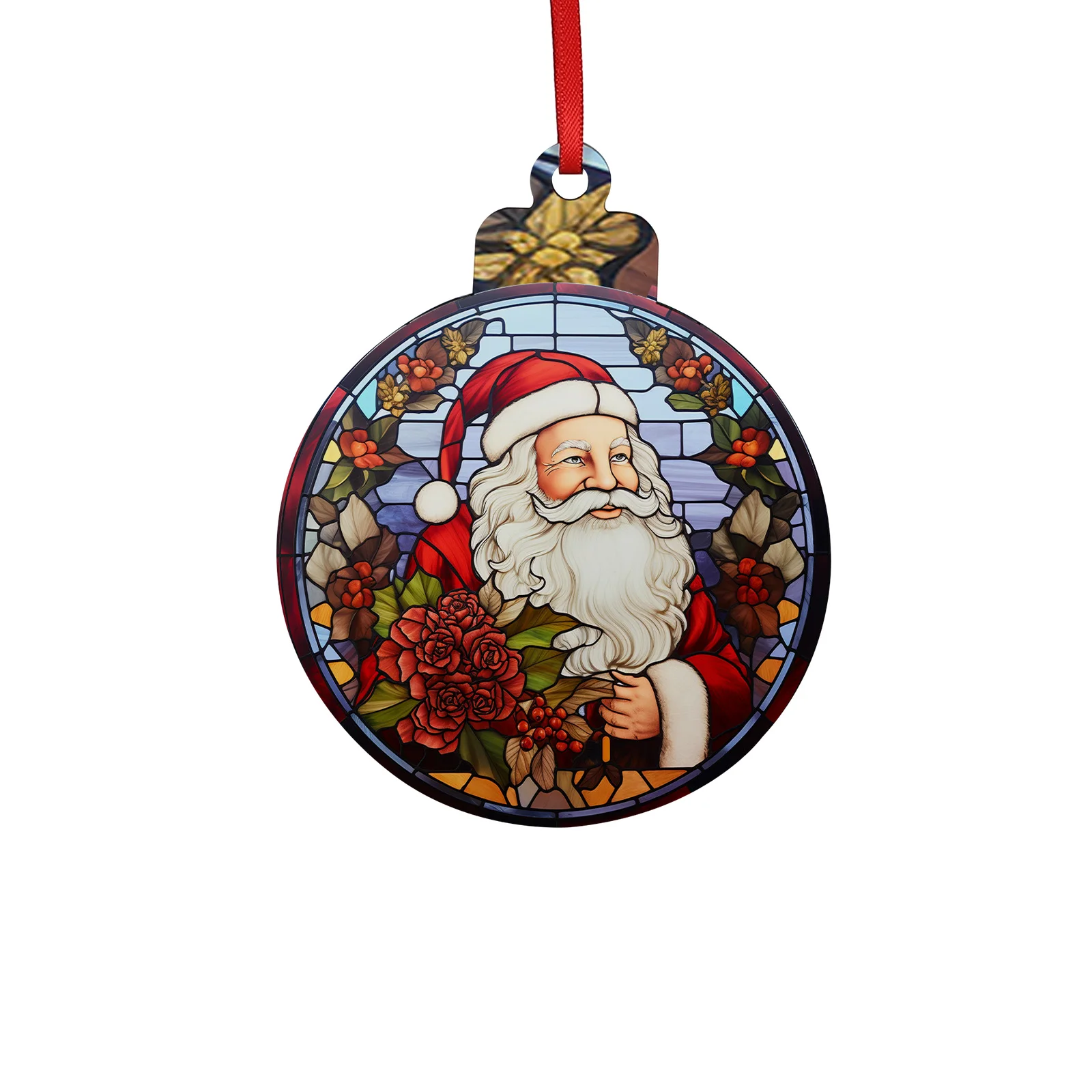 Sublimation Christmas Ball Ornaments Hardboard Hanging Tree Decor Ornament (Lantern, 7.6*9.6*0.3cm) thumbnail 2