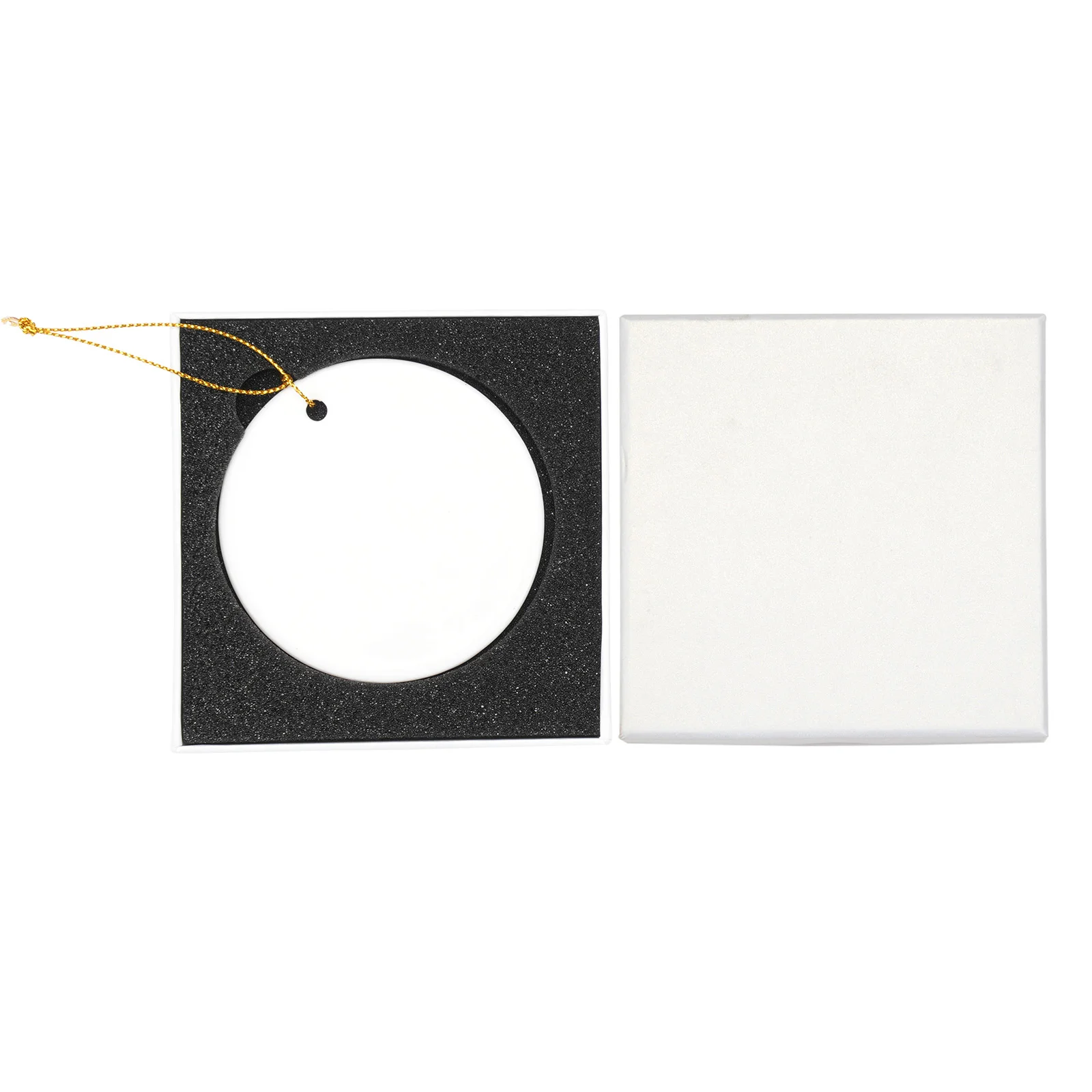 2.9in Sublimation Christmas Ornament with Gift Box thumbnail 3