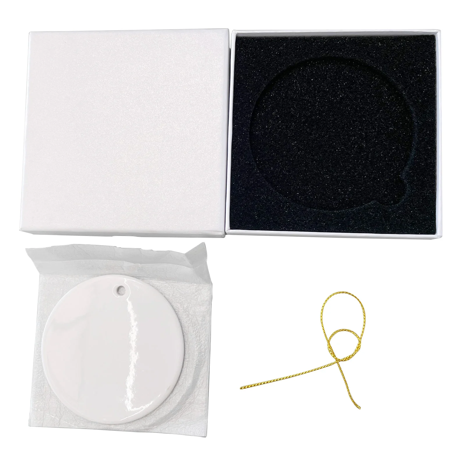 2.9in Sublimation Christmas Ornament with Gift Box thumbnail 5