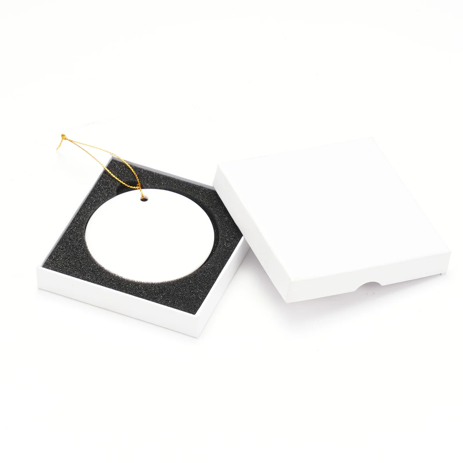 2.9in Sublimation Christmas Ornament with Gift Box