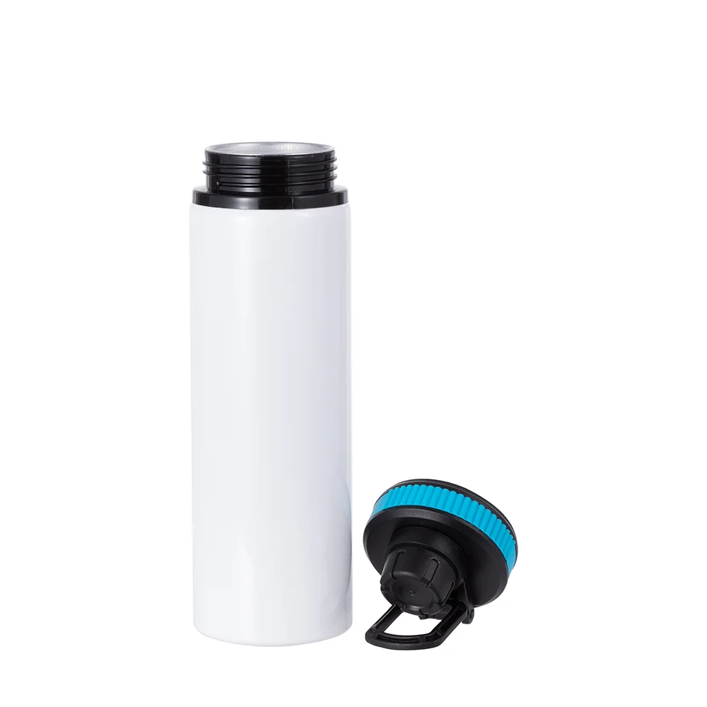 Alu Water Bottle with Blue Cap(28oz/850ml,Sublimation Blank,White) thumbnail 6