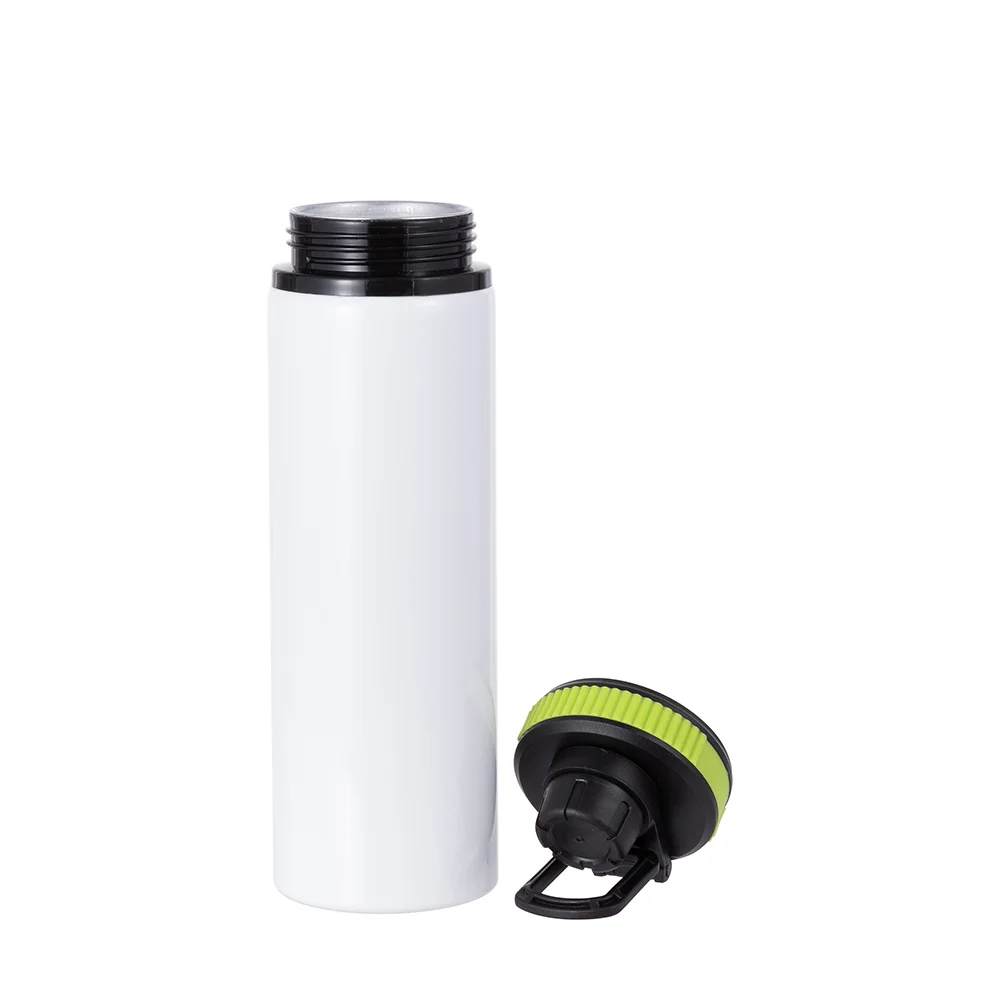 Alu Water Bottle with Green Cap(28oz/850ml,Sublimation Blank,White) thumbnail 6
