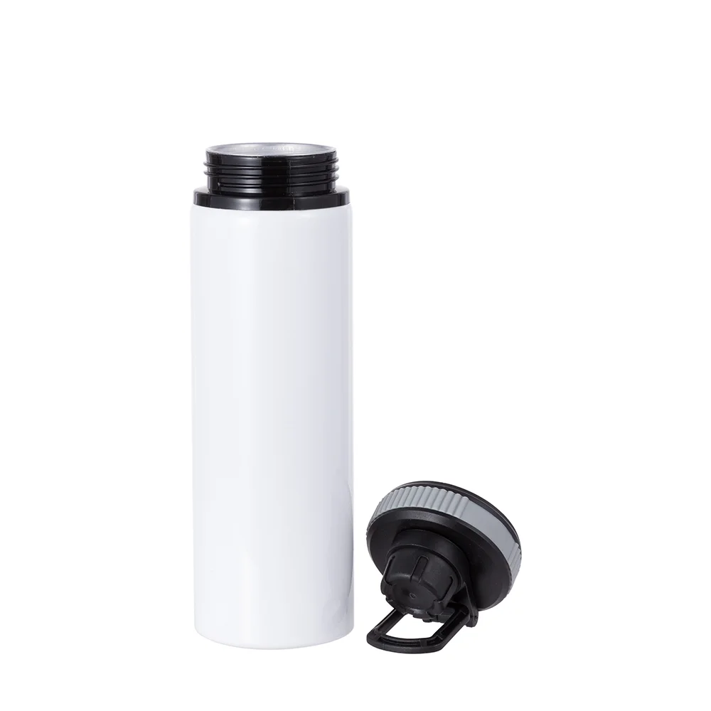 Alu Water Bottle with Gray Cap(28oz/850ml,Sublimation Blank,White) thumbnail 6