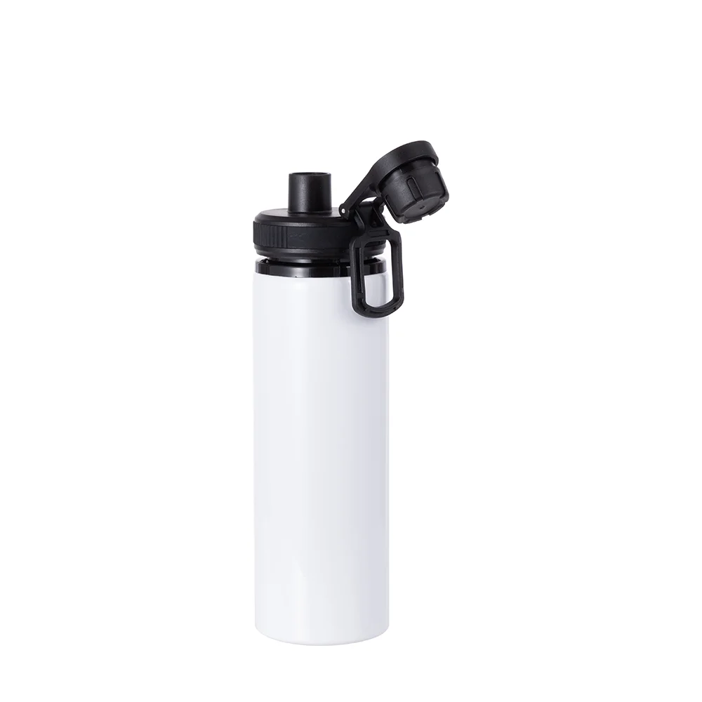 Alu Water Bottle with Black Cap(28oz/850ml,Sublimation Blank,White) thumbnail 6