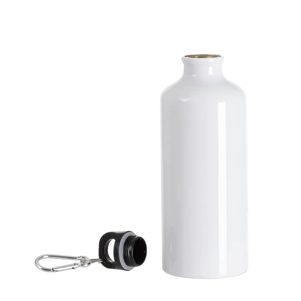 Aluminium Bottle with Canteen lid(20oz/600ml,Sublimation blank,White) thumbnail 3