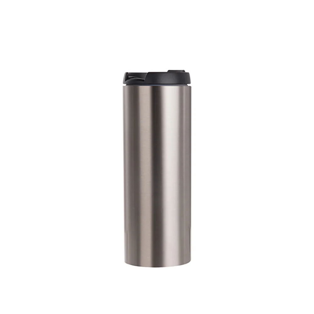 Stainless Steel Double Wall Bottle(14oz,Sublimation Blank,Silver) thumbnail 1