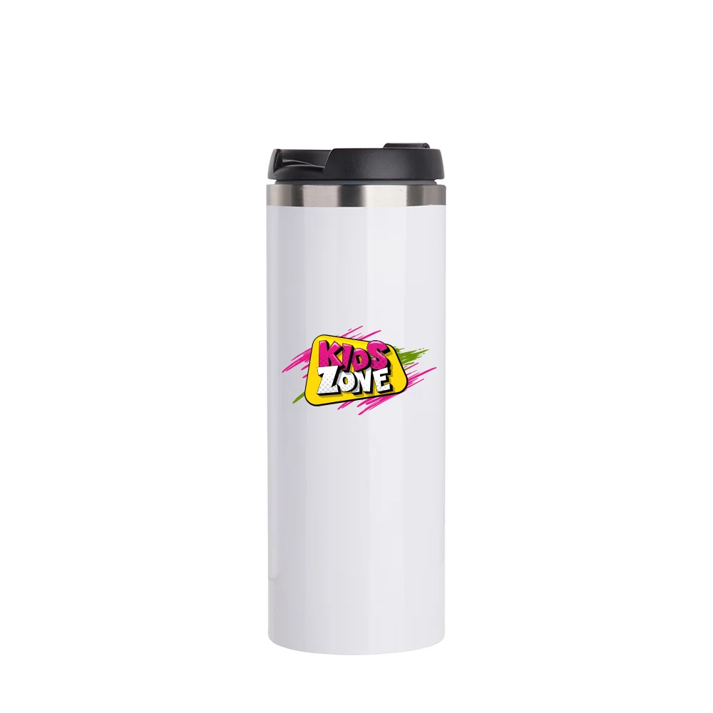 Stainless Steel Double Wall Bottle(14oz,Sublimation Blank,White) thumbnail 3