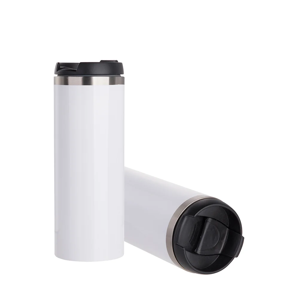 Stainless Steel Double Wall Bottle(14oz,Sublimation Blank,White) thumbnail 5