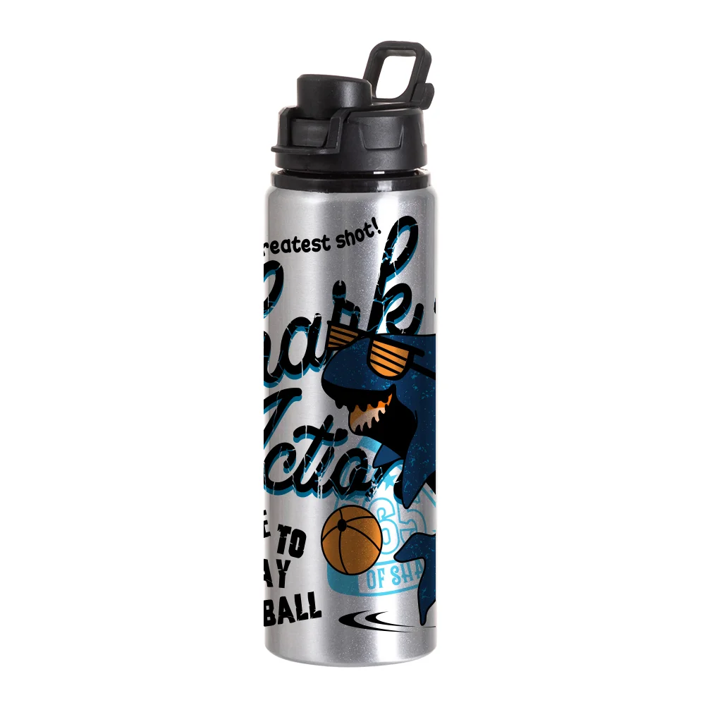 25oz/750ml Aluminum Water Bottle (Silver) thumbnail 2
