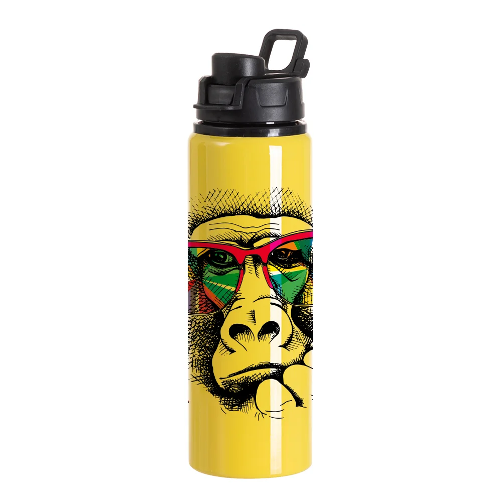 25oz/750ml Aluminum Water Bottle (Yellow) thumbnail 2