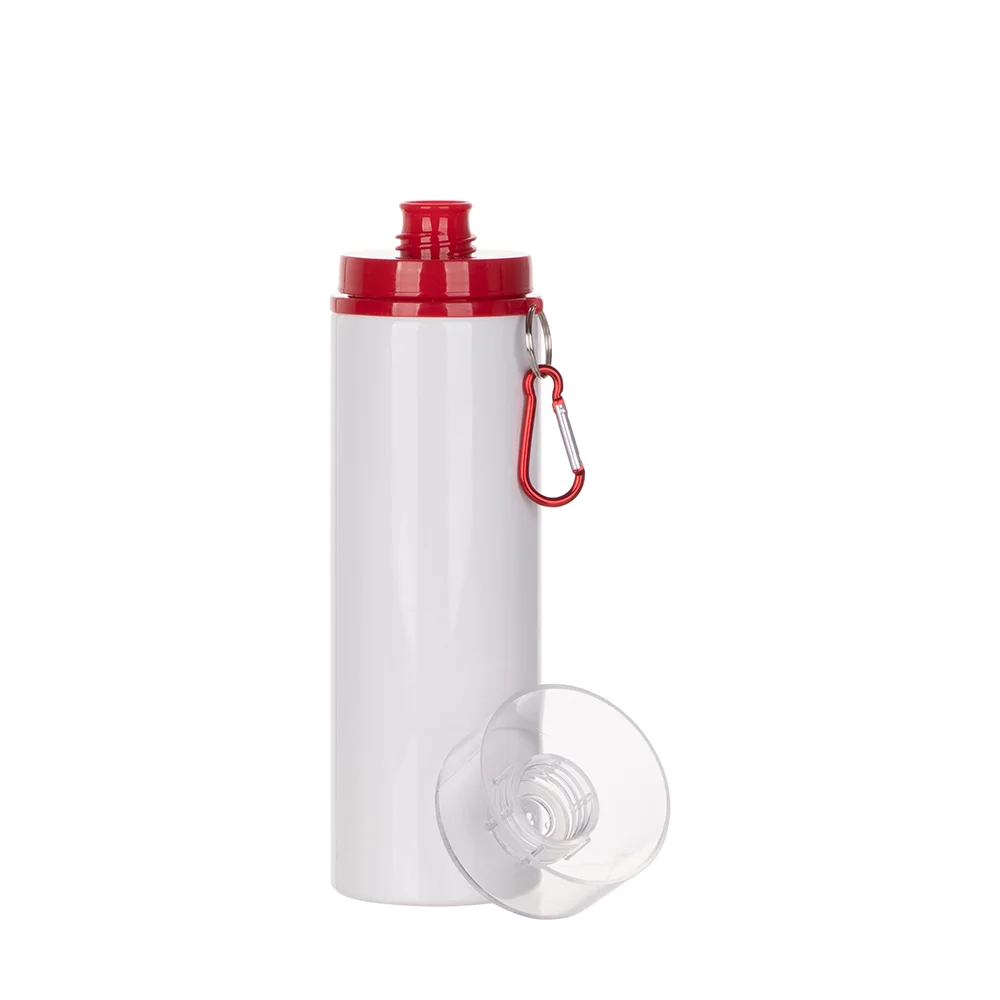 28OZ 850ml Aluminum Bottle with Red Lid(White) thumbnail 5