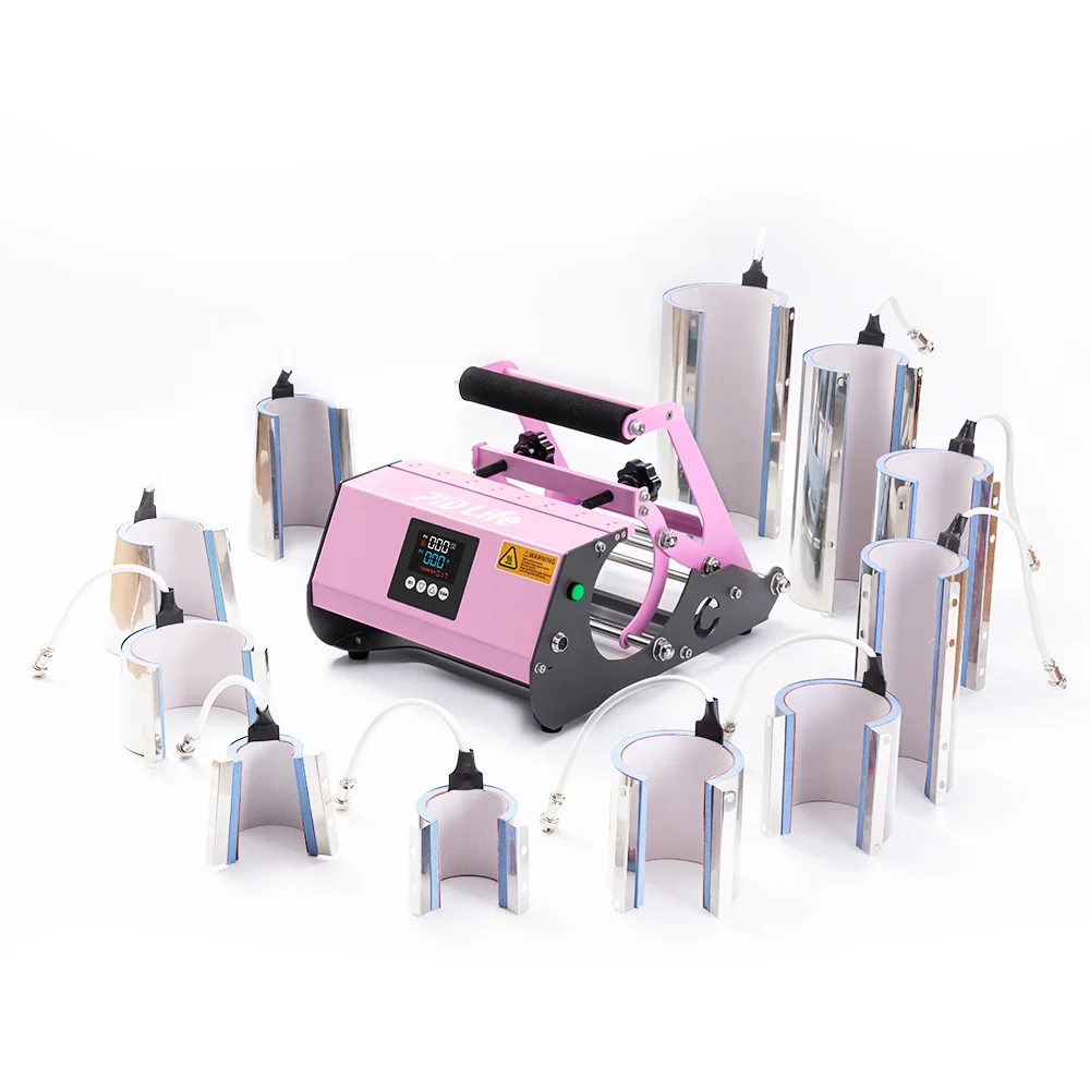 Tumbler Heat Press 11-in-1 (Pink) thumbnail 3
