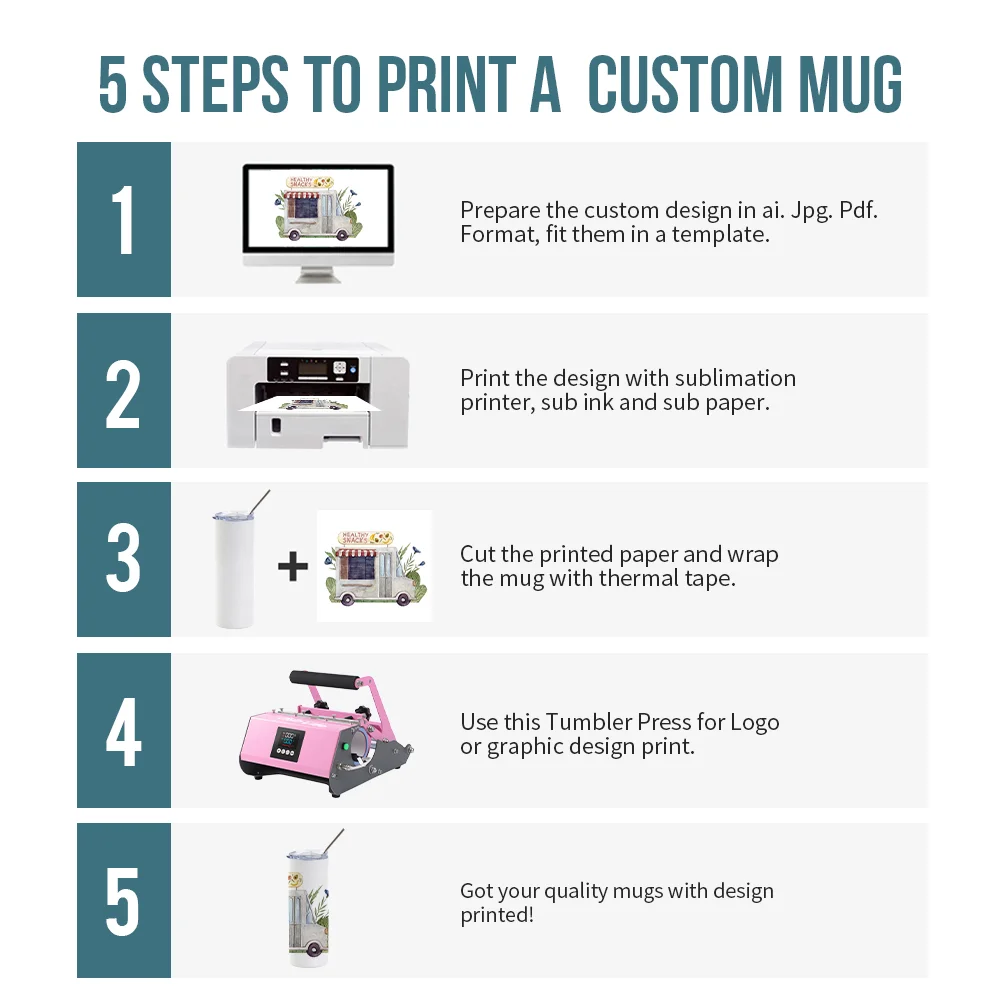 Tumbler Heat Press 11-in-1 (Pink) thumbnail 8