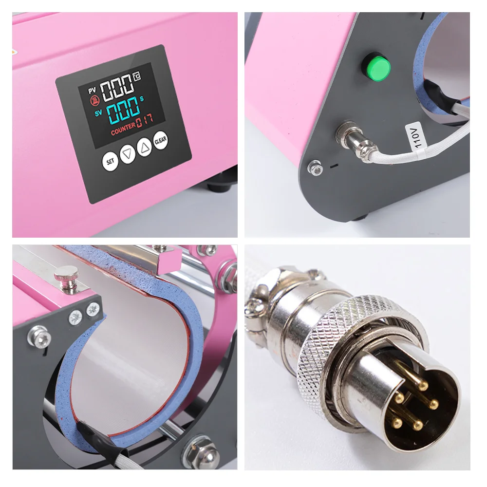 Powerful Integrated Mug Press 9-in-1 (Pink) thumbnail 3